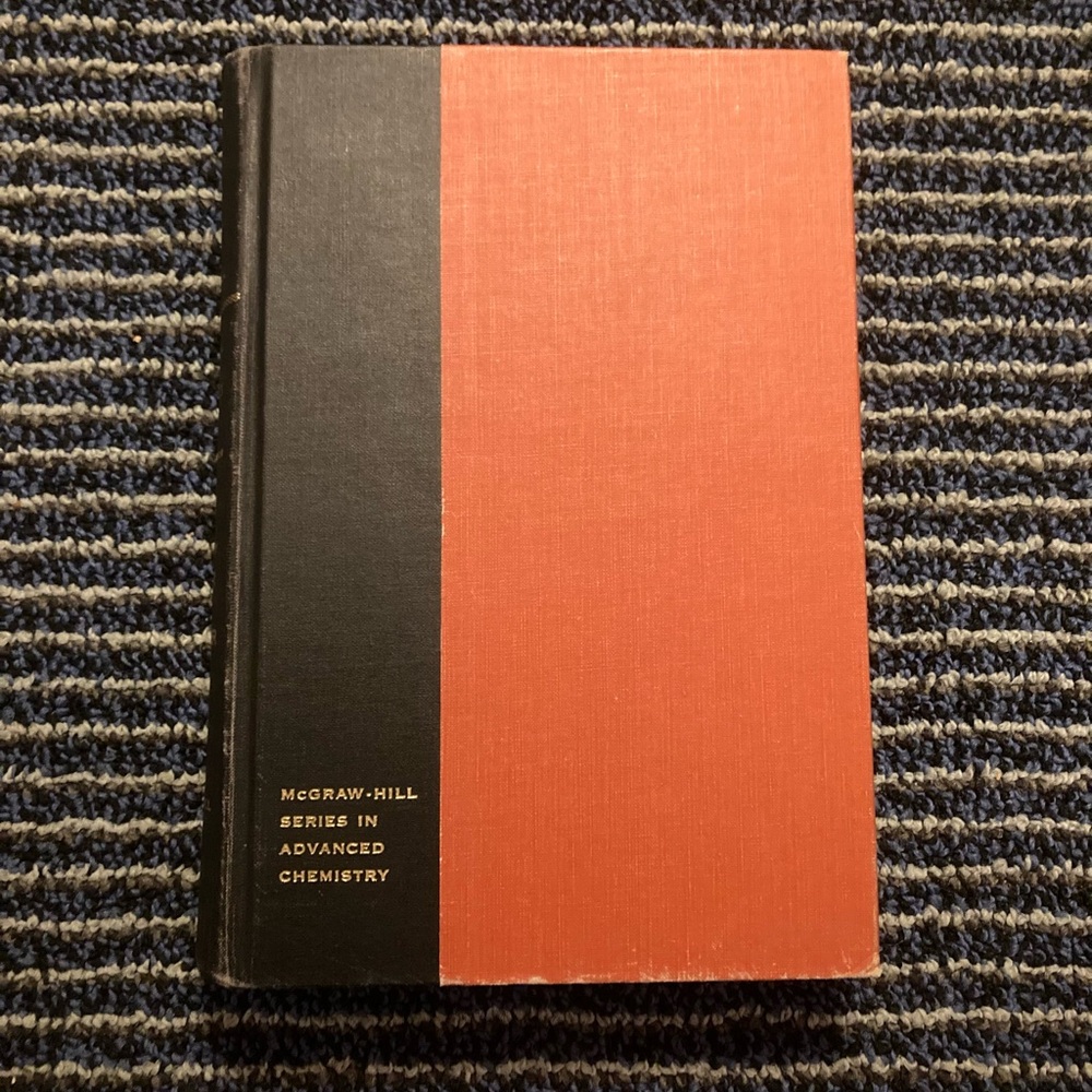 Thermodynamics Advanced Chemistry 2nd Edition 1961 Lewis & Randall Book Vintage